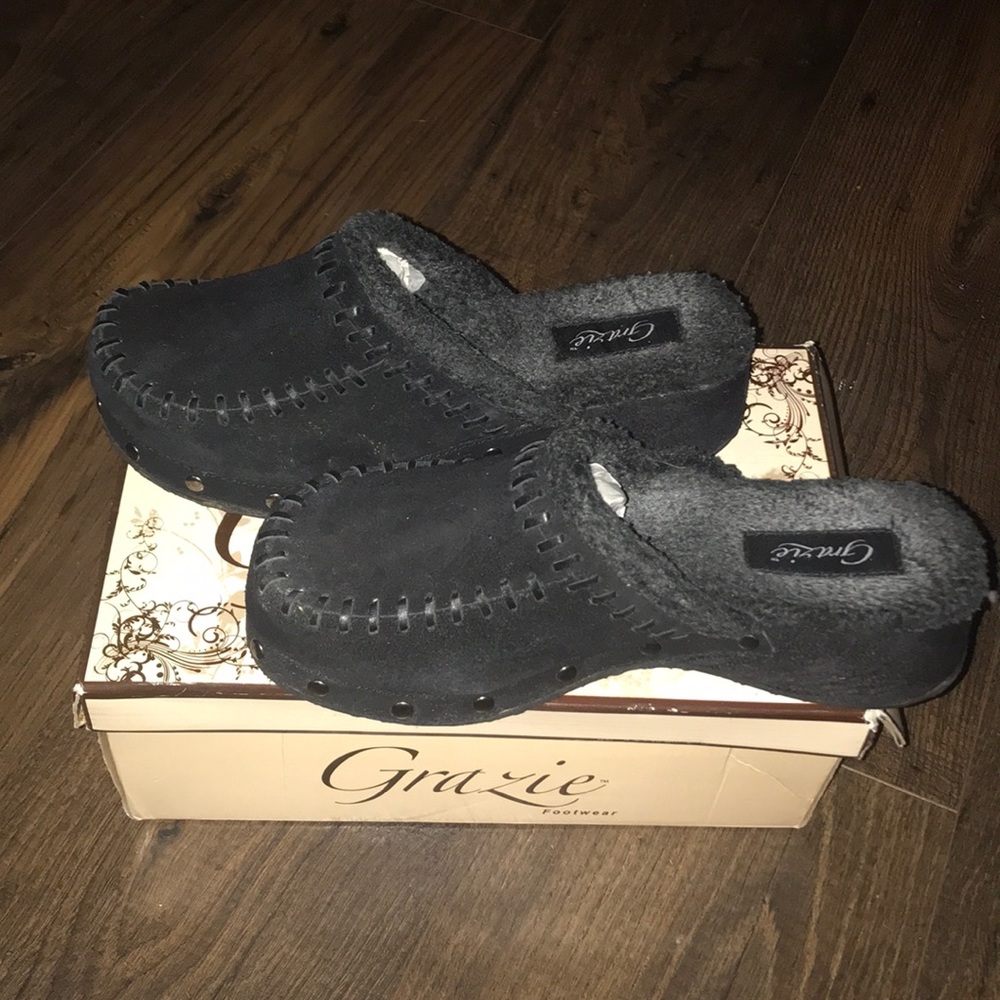 Grazie fur lined clogs